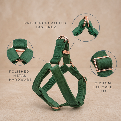 Signature Luxury Velvet Dog Harness