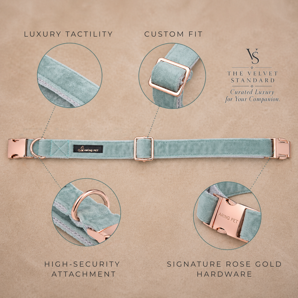 Signature Luxury Velvet Collar & Leash Set