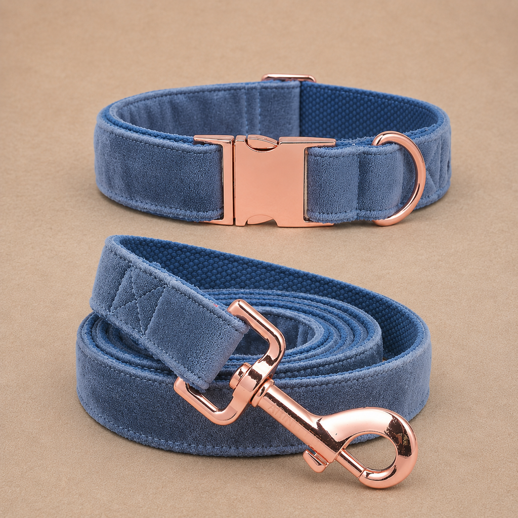 Signature Luxury Velvet Collar & Leash Set